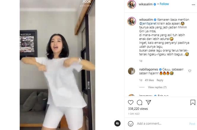 Postingan Wika Salim (Instagram.com)