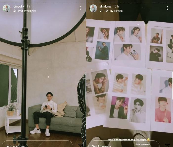 Rey Mbayang cemburu sama oppa Korea. (Instagram/@dindahw)