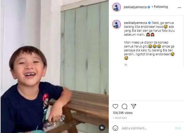 postingan Zaskia Adya Mecca (Instagram.com)