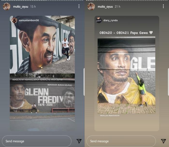 Setahun Glenn Fredly meninggal dunia. (Instagram/@mutia_ayuu)