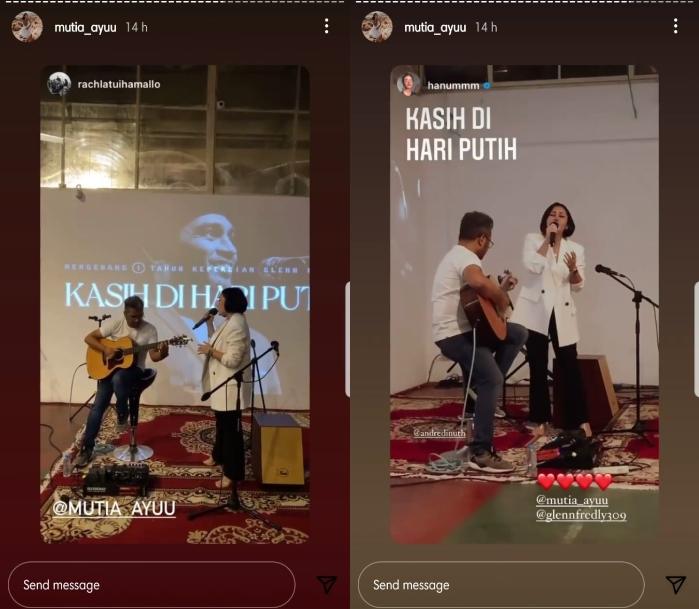 Setahun Glenn Fredly meninggal dunia. (Instagram/@mutia_ayuu)
