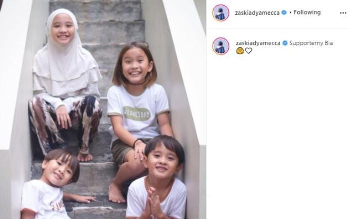 Anak-anak Zaskia Adya Mecca. (Instagram/@zaskiadyamecca)