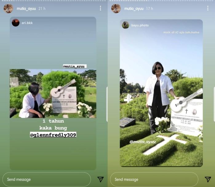 Setahun Glenn Fredly meninggal dunia. (Instagram/@mutia_ayuu)