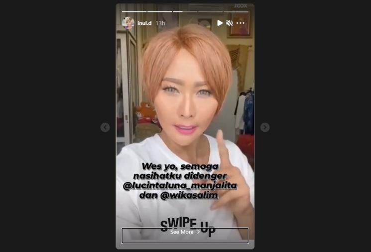 Inul Daratista tegur Wika Salim dan Lucinta Luna. (Instagram/inul.d)