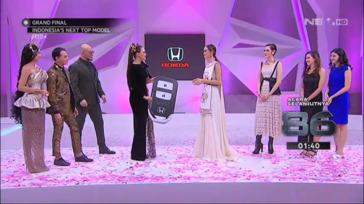 Danella Ilene Kurniawan alias Ilene menjadi juara Indonesia’s Next Top Model. (Netmediatama)
