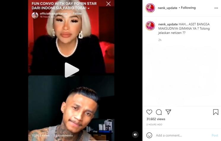 Fabio Toba dan Tatum Zulaika Nurjannah (Instagram/nenk_update)