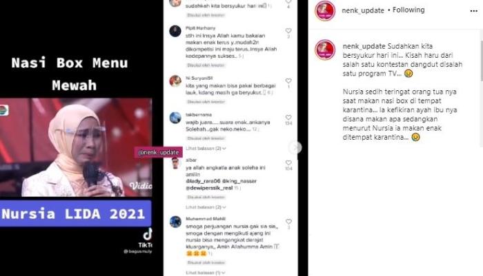 Nursia LIDA. (Instagram/@nenk_update)
