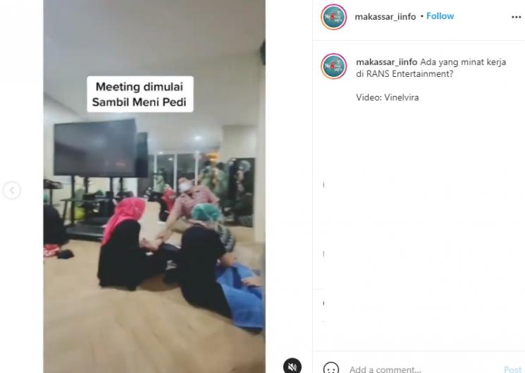 Suasana kerja di RANS (Instagram/@makasar_info)