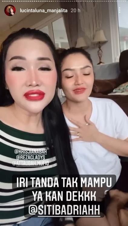 Lucinta Luna dan Siti Badriah (Instagram/@lucintaluna_manjalita)