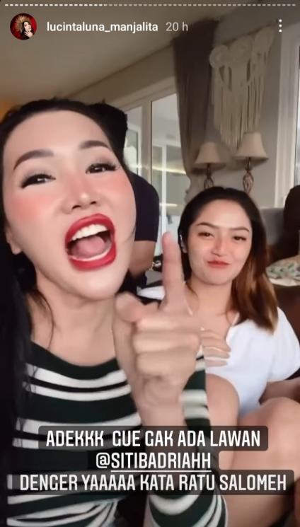 Lucinta Luna dan Siti Badriah (Instagram/@lucintaluna_manjalita)