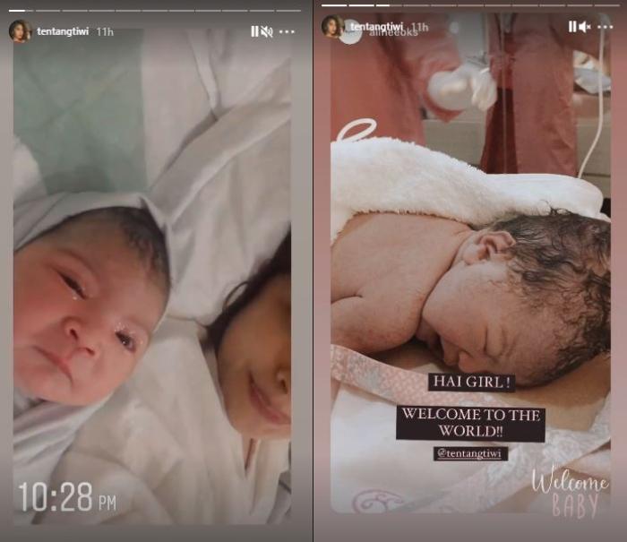 Tiwi eks T2 melahirkan anak kedua. (Instagram/@tentangtiwi)
