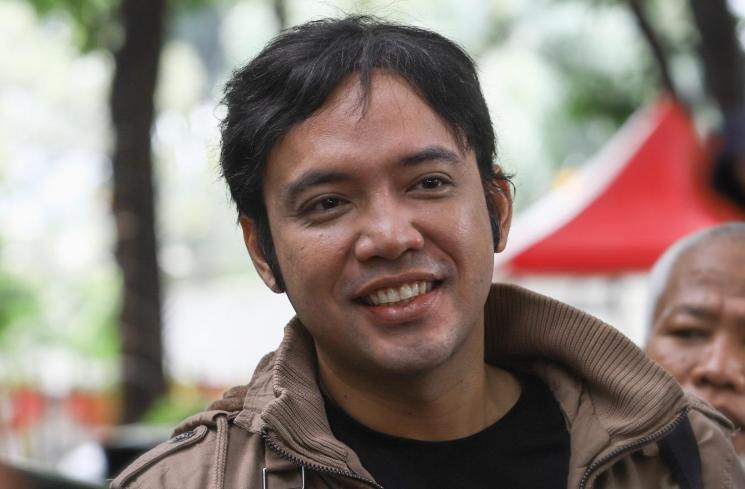 Sandy Tumiwa saat ditemui di Polda Metro Jaya, Jakarta Selatan. [MataMata.com/Alfian Winanto]