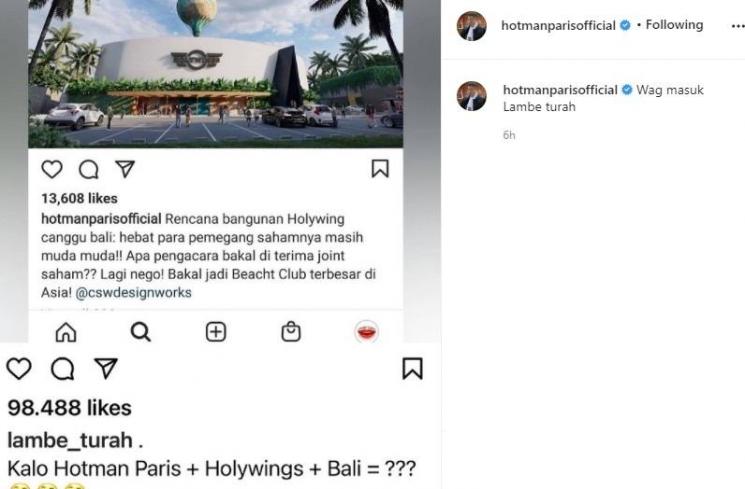 Hotman Paris. (Instagram/@hotmanparisofficial)