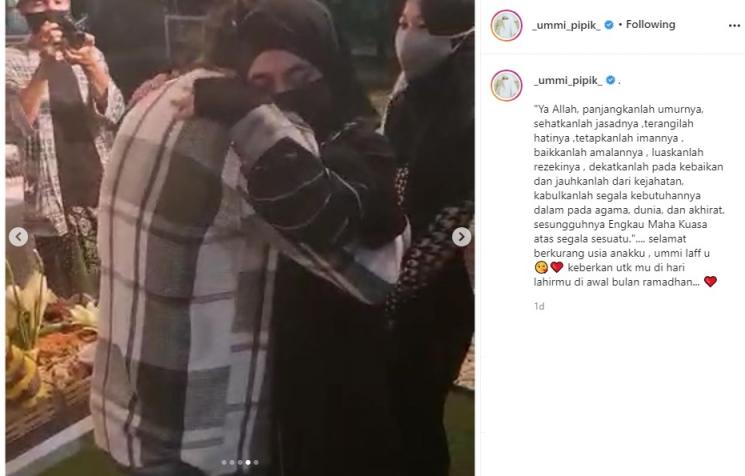 Momen Ulang Tahun Abidzar Al Ghifari. (Instagram/@_ummi_pipik_)