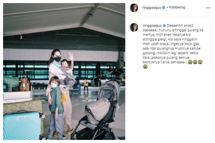 Ringgo Agus Rahman ditinggal mudik. (Instagram/@ringgoagus)