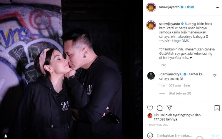 Sara Wijayanto dan Demian Aditya (Instagram.com)