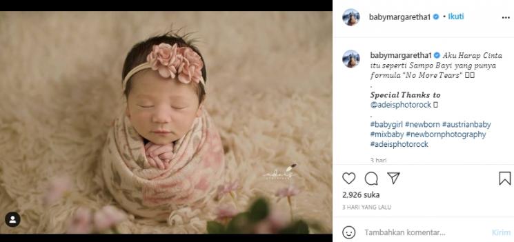 Putri cantik Baby Margaretha (Instagram.com)