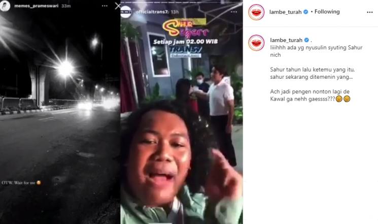 Billy Syahputra dan Memes Prameswari (Instagram/@lambe_turah)