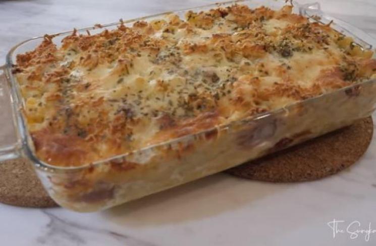 Resep makaroni panggang ala Shireen Sungkar. (Youtube/TheSungkarsFamily)