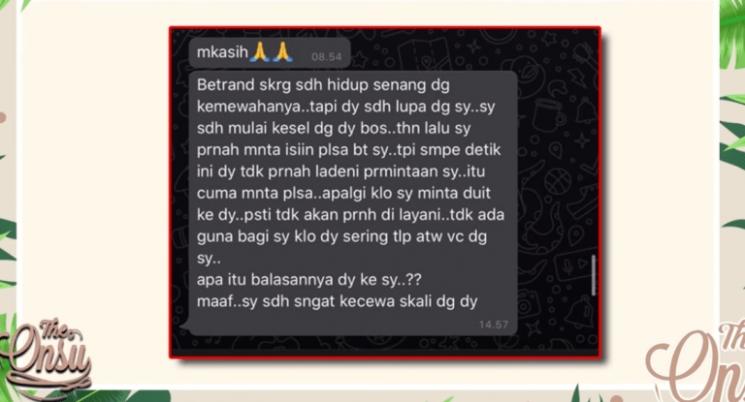 Ruben Onsu ungkap keluarga Betrand Peto sering minta pulsa dan uang. (YouTube/The Onsu Family)