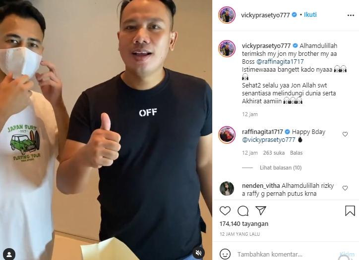 Raffi Ahmad dan Vicky Prasetyo (Instagram.com)