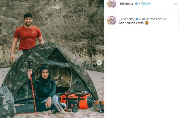 Irish Bella dan Ammar Zoni susur bukit dan pantai. (Instagram)