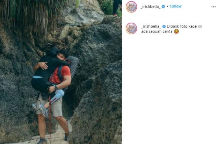 Irish Bella dan Ammar Zoni susur bukit dan pantai. (Instagram)