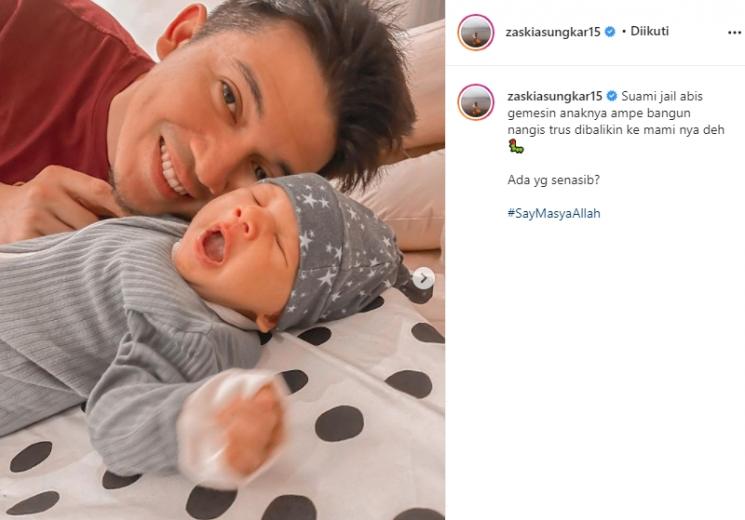 Irwansyah dan Baby Ukkasya (Instagram/@zaskiasungkar15)