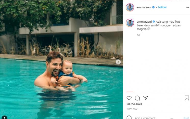 Ammar Zoni dan Air Rumi Akbar (Instagram.com)