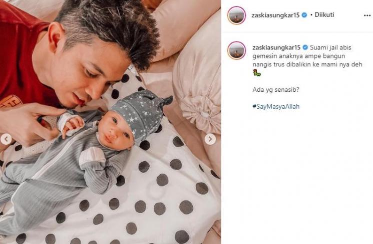 Irwansyah dan Baby Ukkasya (Instagram/@zaskiasungkar15)