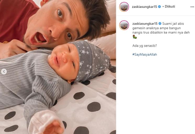 Irwansyah dan Baby Ukkasya (Instagram/@zaskiasungkar15)