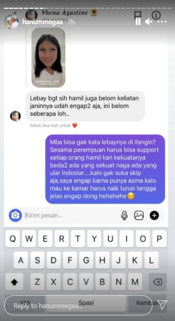 Postingan Hanum Mega (Instagram.com)