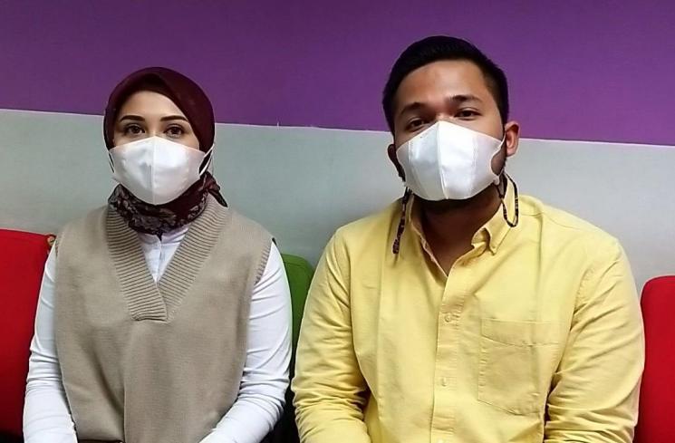 Kesha Ratuliu dan Adhi Permana. (Matamata.com/Herwanto)