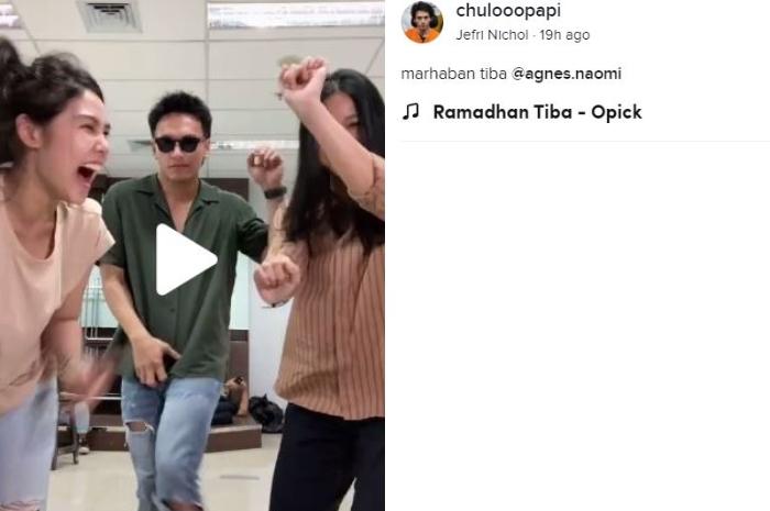 Jefri Nichol tuai kecaman. (TikTok/@chulooopapi)