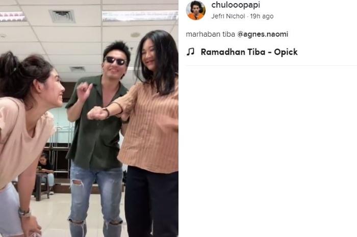 Jefri Nichol tuai kecaman. (TikTok/@chulooopapi)