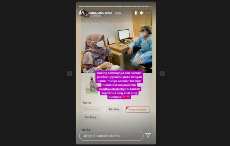 Vanessa Angel dan suami doakan kehamilan Nathalie Holscher. (Instagram/nathalieholscher)