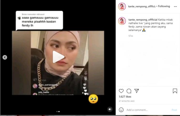 Nathalie Holscher kangen anak Sule. (Instagram/tante_rempong_offficial)
