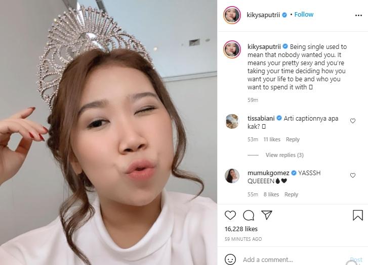 Postingan Kiky Saputri (Instagram.com)