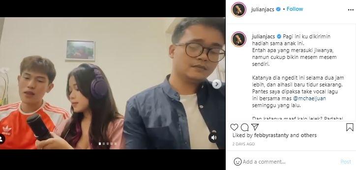 Brisia Jodie dan Julian Jacob. (Instagram)