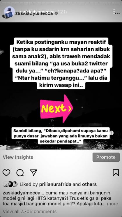 Zaskia Adya Mecca (Instagram/@zaskiadyamecca)