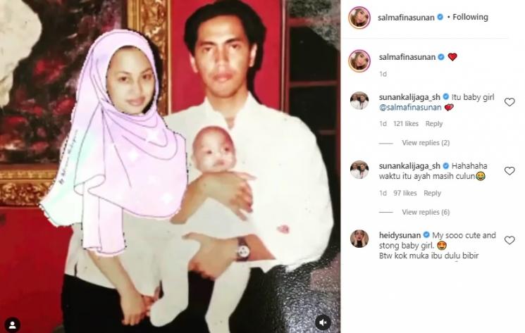 Foto masa kecil Salmafina. (Instagram/@salmafinasunan)