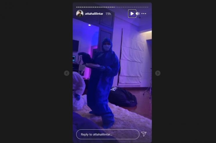 Aurel Hermansyah menghibur Atta Halilintar yang sedang positif Covid-19. (Instagram/attahalilintar)