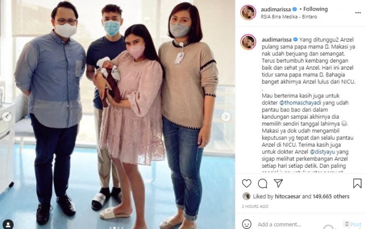 Audi Marissa dan Anthony Xie (Instagram.com)