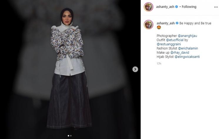 Ashanty berhijab. (Instagram/@ashanty_ash)
