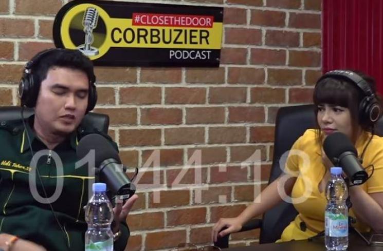 Aldi Taher dan Dinar Candy. (Youtube/DeddyCorbuzier)