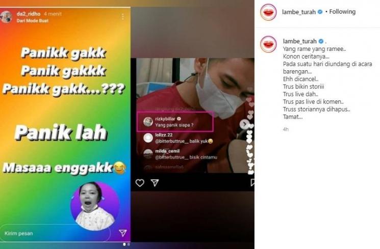 Postingan Ridho DA. (Instagram)