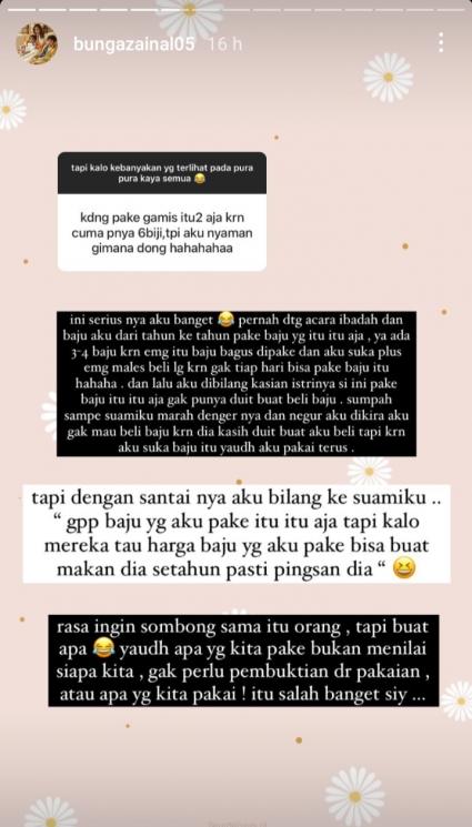 Bunga Zainal (Instagram/@bungazainal05)