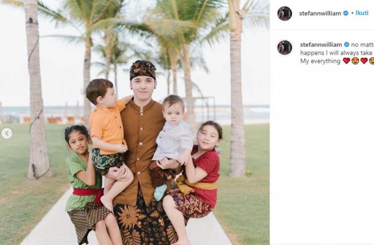 Anak-Anak Stefan William dan Celine Evangelista (Instagram/@stefannwilliam)