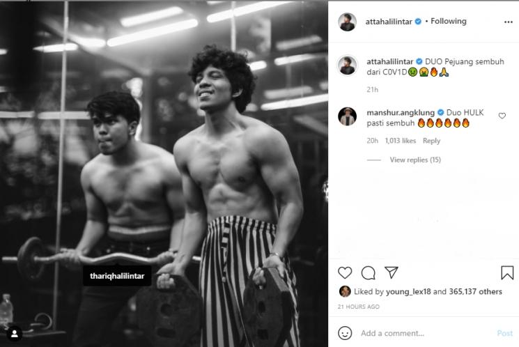 Atta Halilintar pamer roti sobek. (Instagram/attahalilintar)