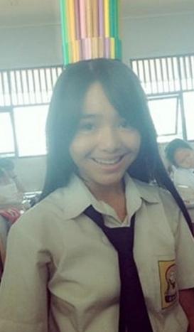 Amanda Manopo saat masih sekolah. (Ask.fm/amandamanopo01)